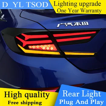 

car style for Honda Accord 10th Headlights 2018 LED taillight LED Rear Lamp DRL+Brake+Park+dynamic turn Signal+Reversing light