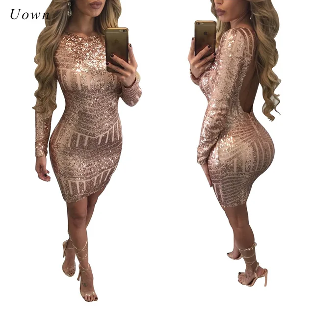 sequin night out dress