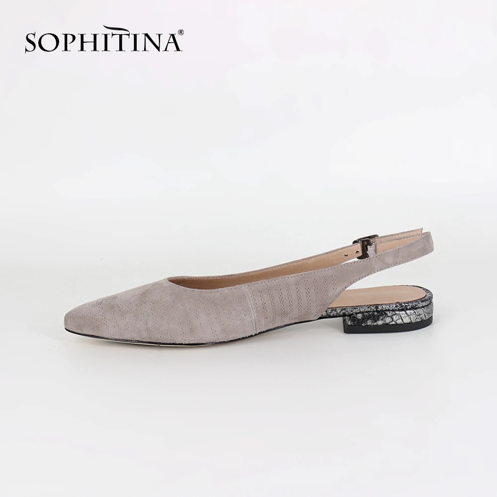 SOPHITINA plat avec sandales nouvelle mode enfant daim bout pointu femme chaussures boucle sangle l
