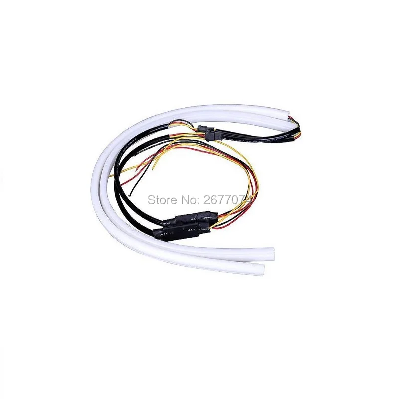 

A pair 60CM Flexible LED Daytime Running Light White + Yellow JTCL045-ly