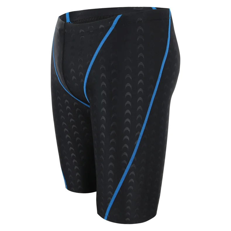 Quality Swim Trunks Shark Skin Swimwear Mens Brand Solid Jammer Swimsuit Fifth Pant Swimming Briefs Shorts Plus Size XL-4XL