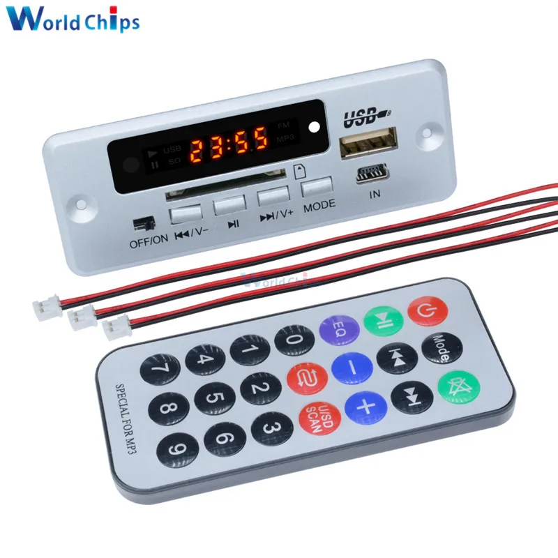 Мини 5 в MP3 декодер плата Bluetooth модуль декодирования вызовов WAV u диск и tf карта USB с
