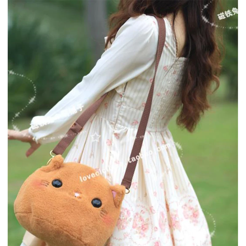 NEW Arrival Multipurpose Women Cute Handbag Lolita Plush Cat Women Messenger Bag Crossbody Bags NEW Arrival Multipurpose Women Cute Handbag Lolita Plush Cat Women Messenger Bag Crossbody Bags