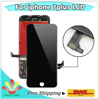 

20pcs/lot Top Quality touch Screen + Digitizer for iPhone 7 Plus 7+ 7P lcd Display Replacement black and white Free shipping