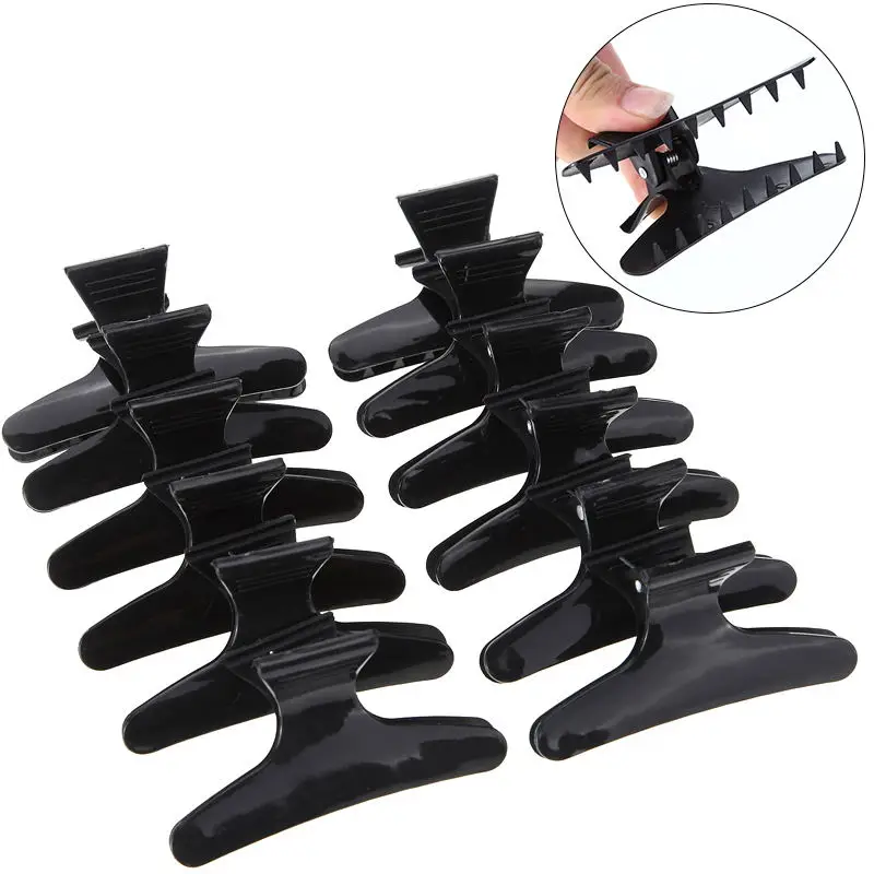 

12pcs/set Butterfly Hair Clips Woman Girl's Hairpins Styling Holding Tool Hair Section Claw Clamps Pro Salon Hair Accessories