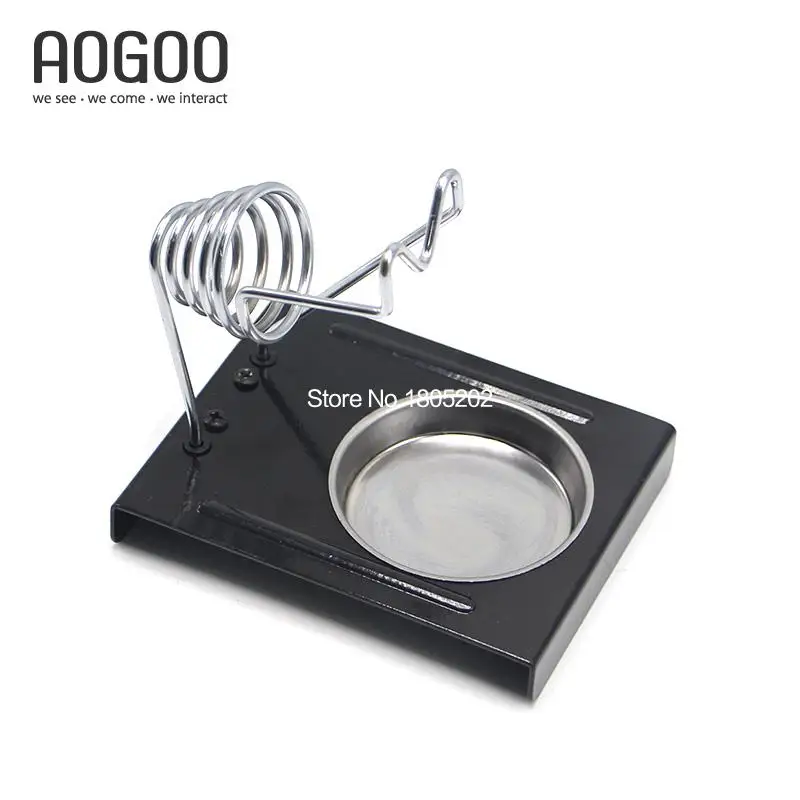 

E-011 Soldering Iron Support Stand Station Metal Base Rectangle Stand Holder Safety Protecting Base