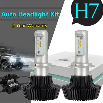 

H7 LED Bulb Canbus Error Free FANLESS G7 LED fog Headlight Conversion Kit PhilipsLumileds Luxeon ZES Chips H7 Car Running Lights