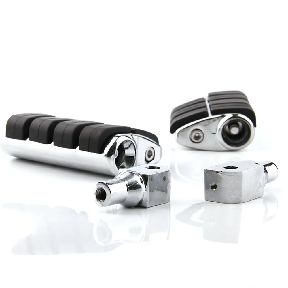 

For Honda Shadow 750 1100 VTX1800 Yamaha YZF R1 R6 FZ6R Suzuki Volusia Aluminum Footpegs Foot pegs Footrest Rests Pedals CHROME