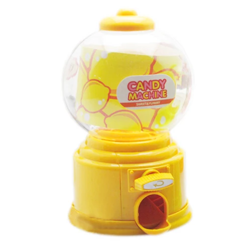 

FLST Home plastic Candy Machine Money Bank Gift Storage Box Presents for the children&lover yellow