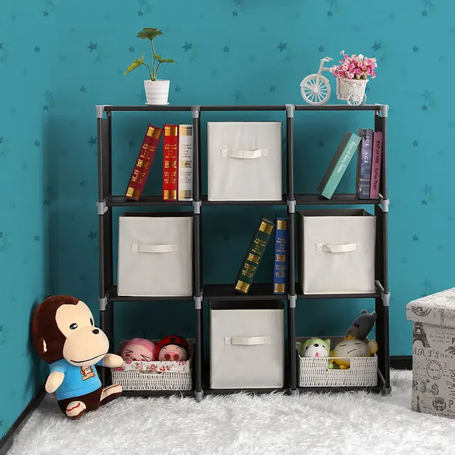 3 Tier Storage Cube Closet Organizer Shelf 6 9 Cabinet Bookcase 3 Tier Storage Cube Closet Organizer Shelf 6 9 Cabinet Bookcase Black Only