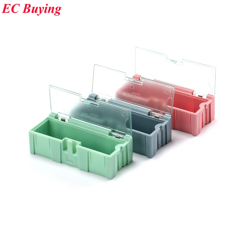 

1pcs New Arrival SMD SMT IC Electronic Component Mini Storage Box and Practical Jewelry Storaged Case 75*31.5*21mm 3 colors