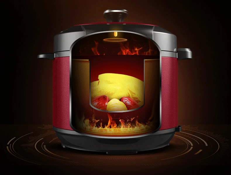 Electric Pressure Cooker With Double Gallbladder 6L Smart Home Electric