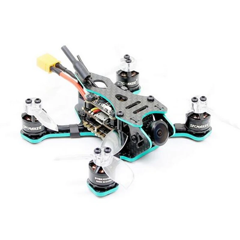 

SPCMAKER X90 Brushless FPV Racing Drone PNP Version FXT T81 800TVL Camera Omnibus F3 flight controller 15A 4 in 1 BLheli_s ESC