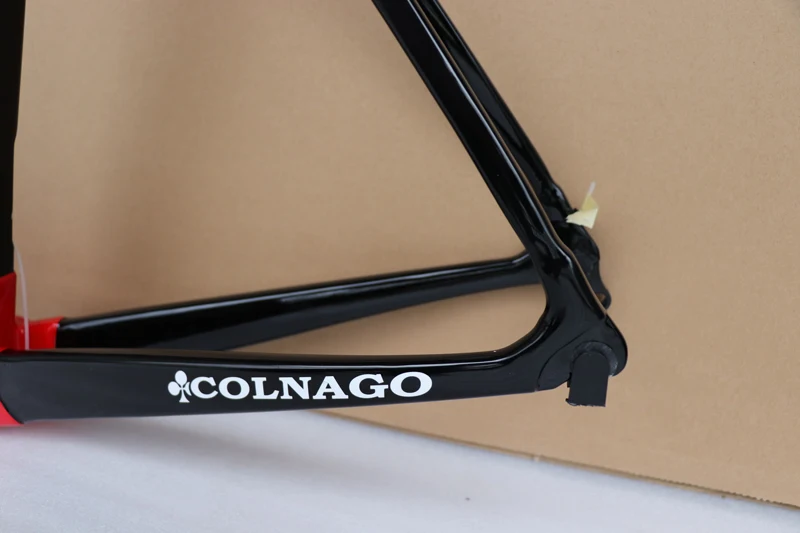 Sale 2019 New arrival T1100 UD Glossy Black Red Colnago C64 carbon road frame bicycle Frame set with 15 colors for selection 6