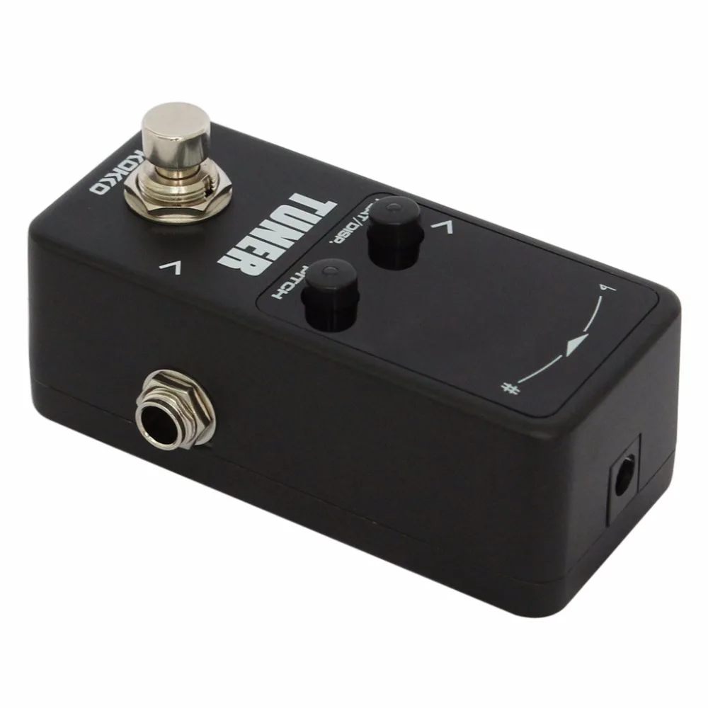 Mini Electric Guitar Pedal Tuner Effect Device Dual Display For Bass Violin Tool