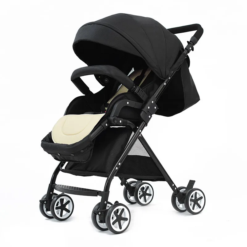 Brand New High Landscape Ultra Light&Portable Folding Baby Stroller Newbore Four Wheel Trolley Big Baby Sleeping Basket Hot02