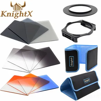KnightX 52mm 58mm 72mm 77mm Complete Square lens filter Accessory Kit ND for Cokin P Series Filter Holder for Nikon...