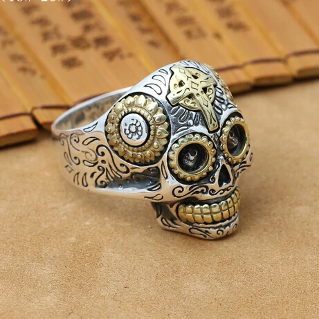 de plata 925 con forma de calavera para hombre, masculina hecha a mano, Vintage, Tailandia, regalo joyería|gifts funnyjewelry box picture frame - AliExpress