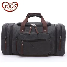 Мужской и Женский общего холст сумки емкость багаж сумку износостойкие дышащий и поглощает горизонтальной кросс-раздел путешествия