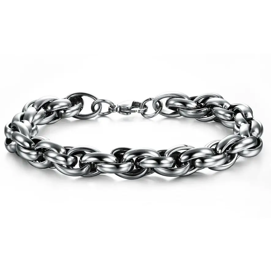 Men's Classy Jewelry Bracelet 316L Stainless Steel Chain Simple