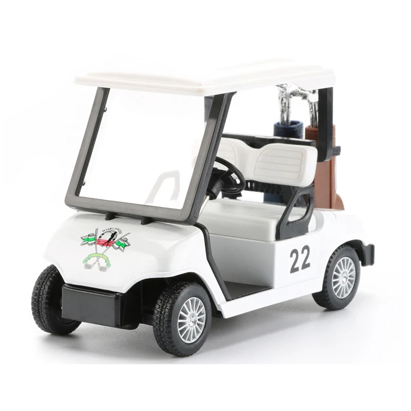 11.5cm Golf Cart Toy Simulation Alloy Golf Car Pull Back Model Vehicle
