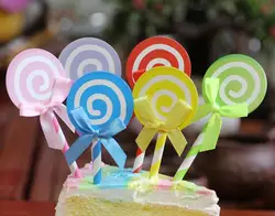 2019 6 шт. детский день рождения кекс Топпер выпечка украшения флаг бант-узел леденец день рождения принадлежности для праздника и торта Торт