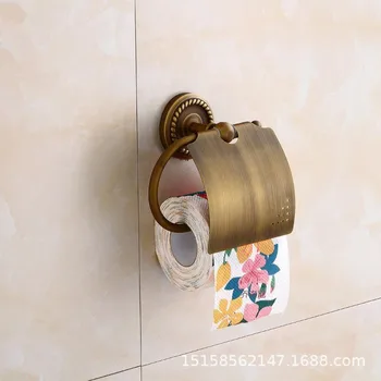 

European copper antique paper towel holder toilet paper holder antique bathroom hardware pendant copper bathroom pendant paper r