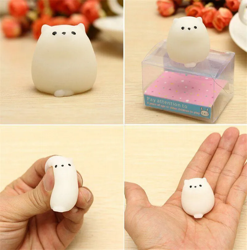 Kawaii Mini Seal мягкая Пресс Мягкая медленно поднимающаяся игрушка-пищалка милая маленькая подвеска хлебная игрушка ручные ручки для тренировки