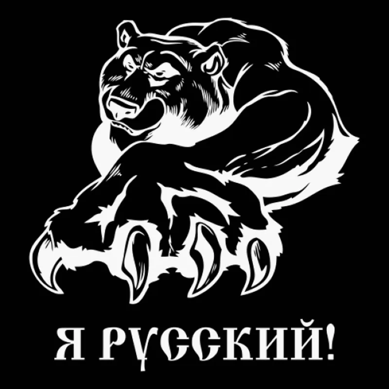 30*27 см я российский Автомобильный Стикеры России тема наклейка величественные наклейки "медведь" Водонепроницаемый крыши Декор окна заднее стекло CL057