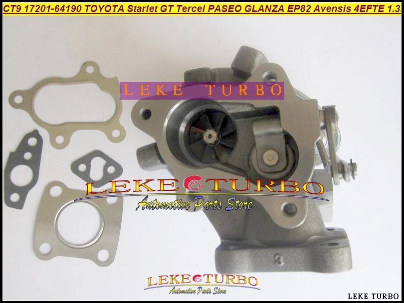 CT9 17201-64190 17201-55030 Turbo Turbocharger For TOYOTA Starlet GT Tercel EP82 EP91 97- Avensis CT 220 97-07 4EFTE (5)