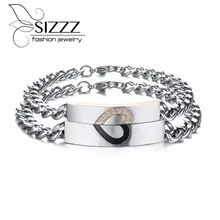 SIZZZ титановая сталь классическая головоломка пара браслет и браслеты Европа и Америка горячие ювелирные изделия для мужчин