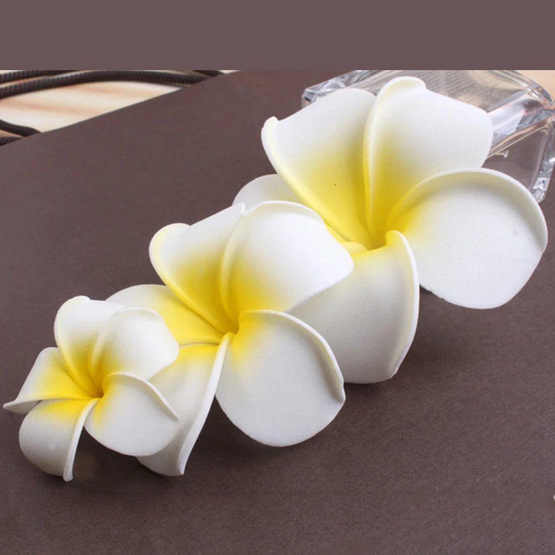 Plumeria Flower Hairpin Bohemian Frangipani Hair Clip Bridal Hair Pins Bohemia Seaside Beach Accessories Gift For Girl Seaside