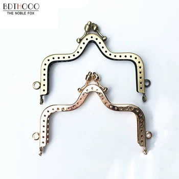 

10pcs/Lot DIY Making Clutch Bag Kiss Clasp Lock Metal Purse Frame Handles Bags Accessories Antique Bronze Handbag Hardware 10cm