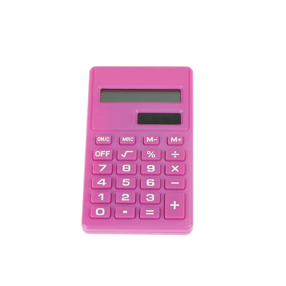 Pro Cartoon Mini Calculator 8 цифр дисплей двойной источник питания милые конфеты calcuadora Solar Hesap