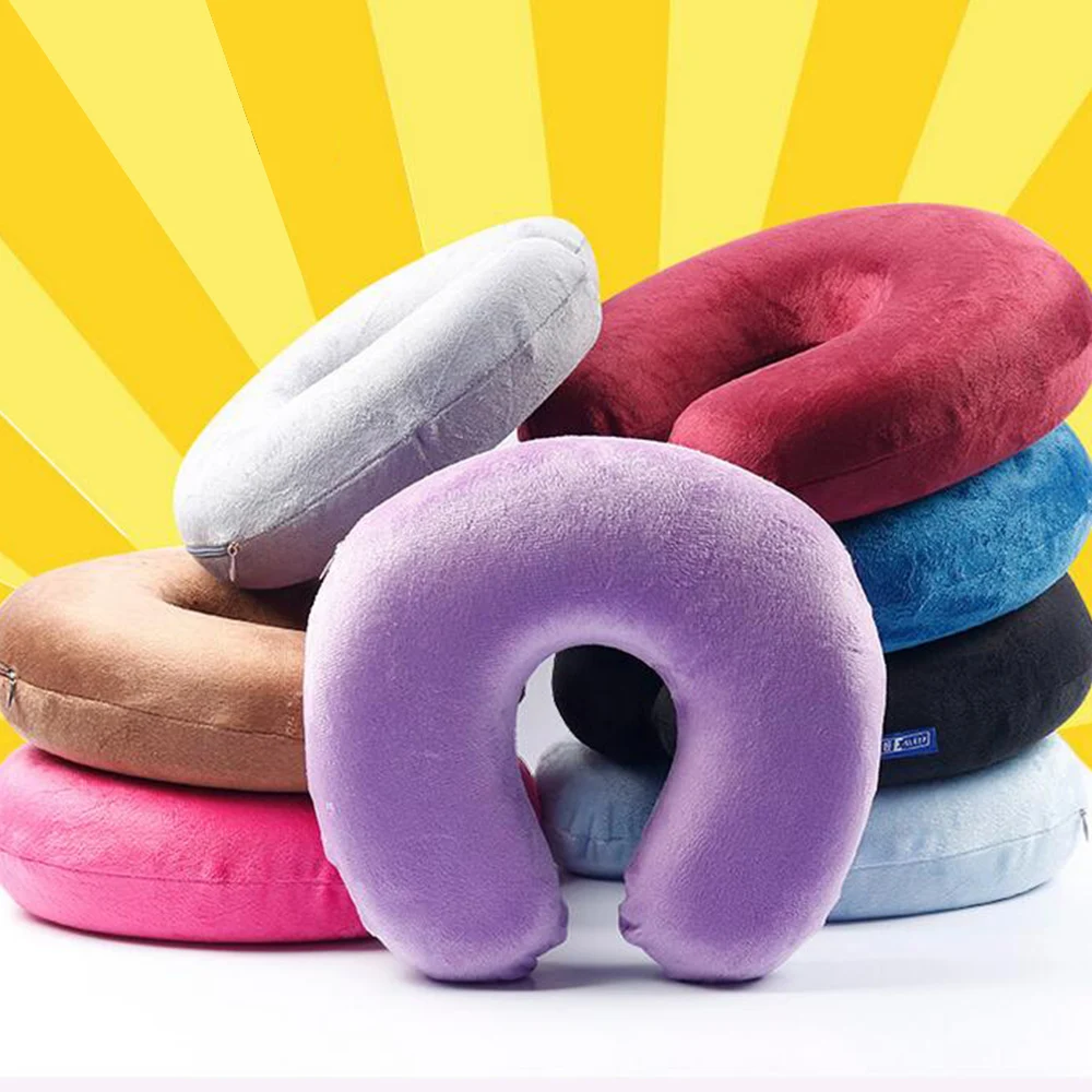 Memory Foam Pillow Neck U Shape Pillow Headrest For Office Flight