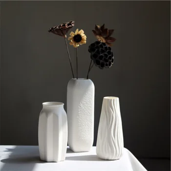 

HHYUKIMI European Ceramic Vase Home Decoration Porcelain Vase Flower Decoration Tabletop Adornment Handicraft Furnishing Article