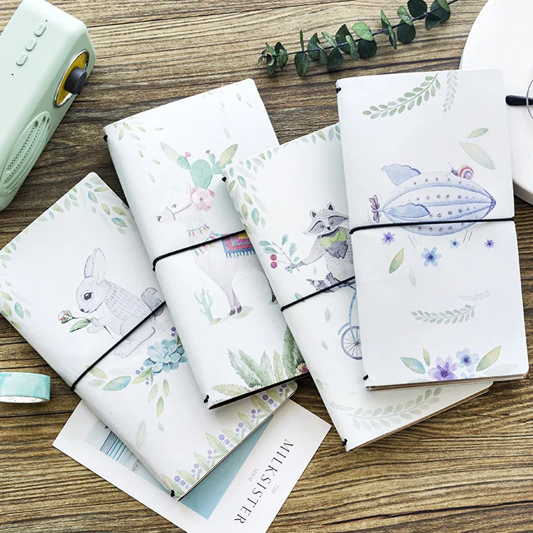 

1 pcs PU Leather Cover Planner Notebook The Wind Rises Book Exercise Composition Binding Note Notepad Gift Stationery