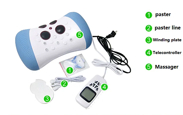 JMRON VR-701 Masajeador de cuello Tens digital eléctrico Almohada Masaje de vértebra cervical