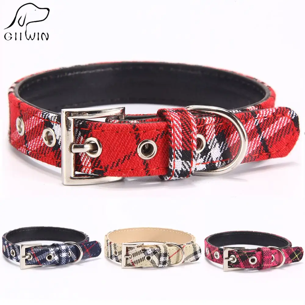 Buy [GIIWIN] Pet Cat Collars PU Leather Dogs Head