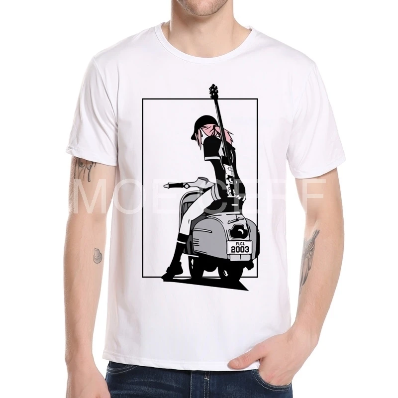 Модная мотоциклетная футболка Vespa индивидуальная с коротким рукавом Мужская