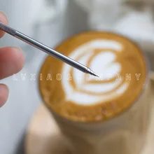 Часовая нержавеющая сталь кофе тянуть игла для цветка капучино латте эспрессо бариста украшения ручка кухня БЫТОВОЙ кафе инструмент