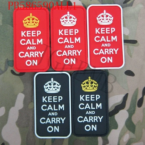3Д ПВХ пластырь с надписью Keep Calm and Carry on United Kingdom моральный дух | Дом и сад