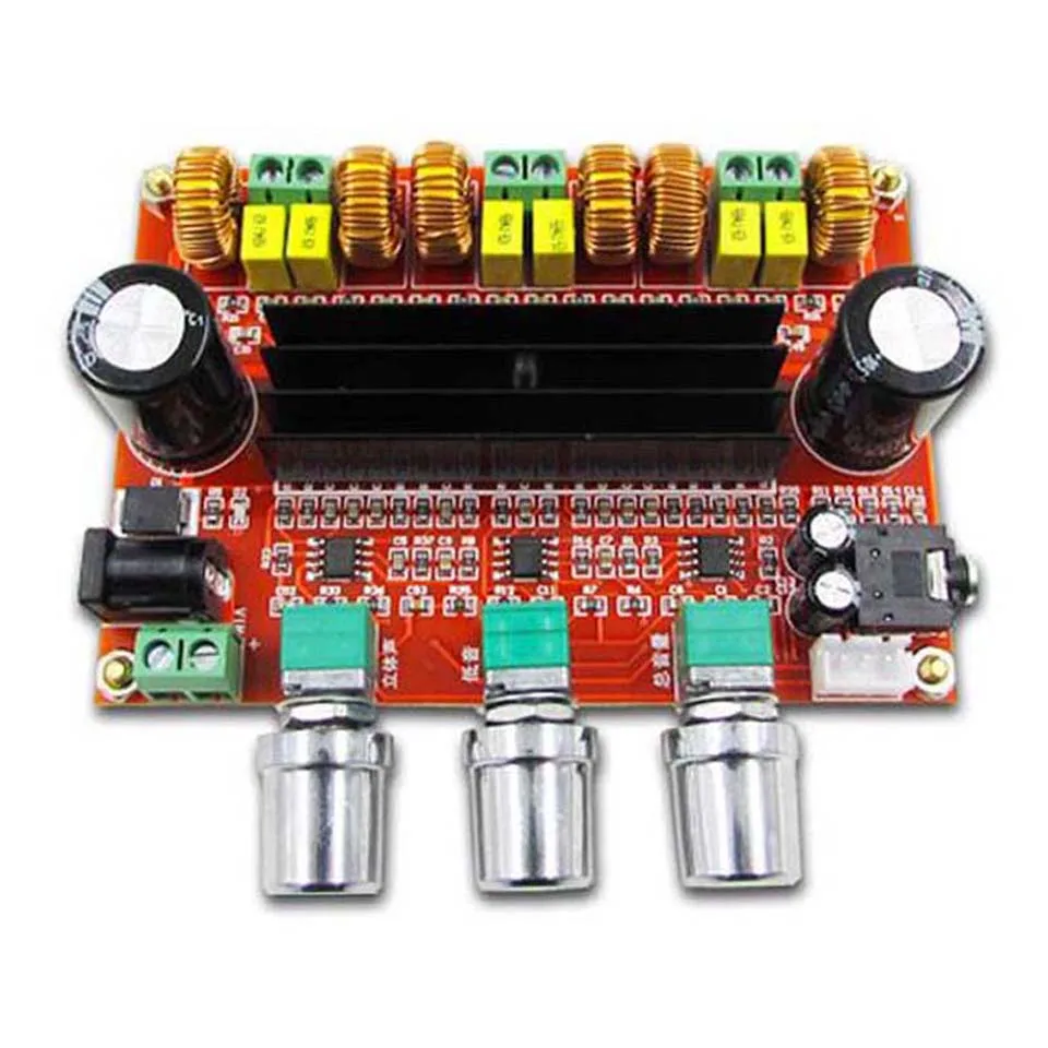 XH-M139 новая версия TPA3116D2 DC12V-24V 2X50 Вт+ 100 Вт 2,1 канальный цифровой сабвуфер усилитель доска D3-005