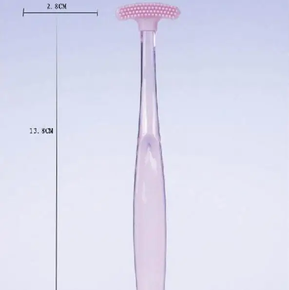 Высококачественный мягкий резиновый скребок для языка щетка для удаления чистящей поверхности языка Очиститель для пальто зубная щетка уход за зубами и деснами