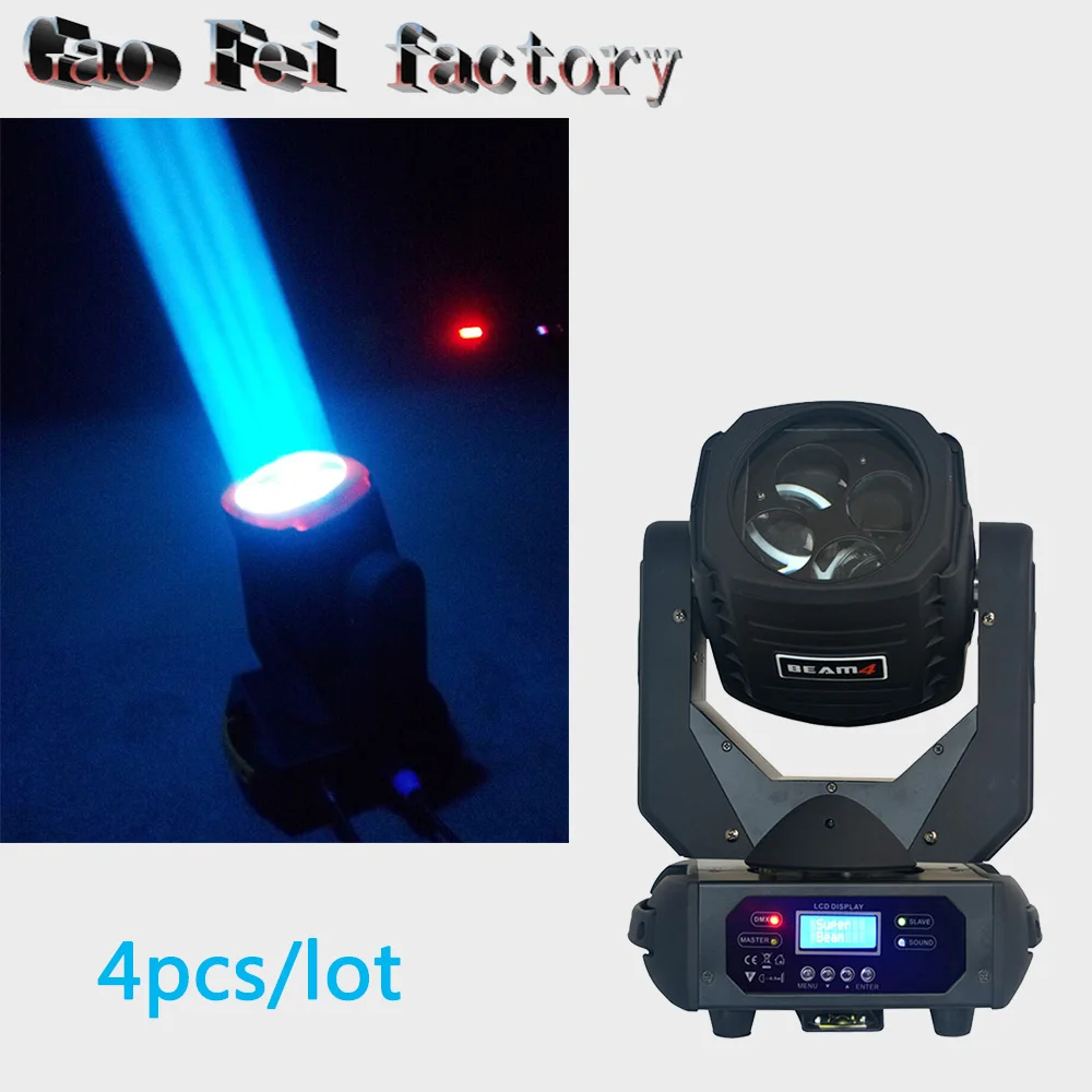 

4pcs/Lot Super Beam 4x25W LED moving head beam light for Bar effect led stage lighting