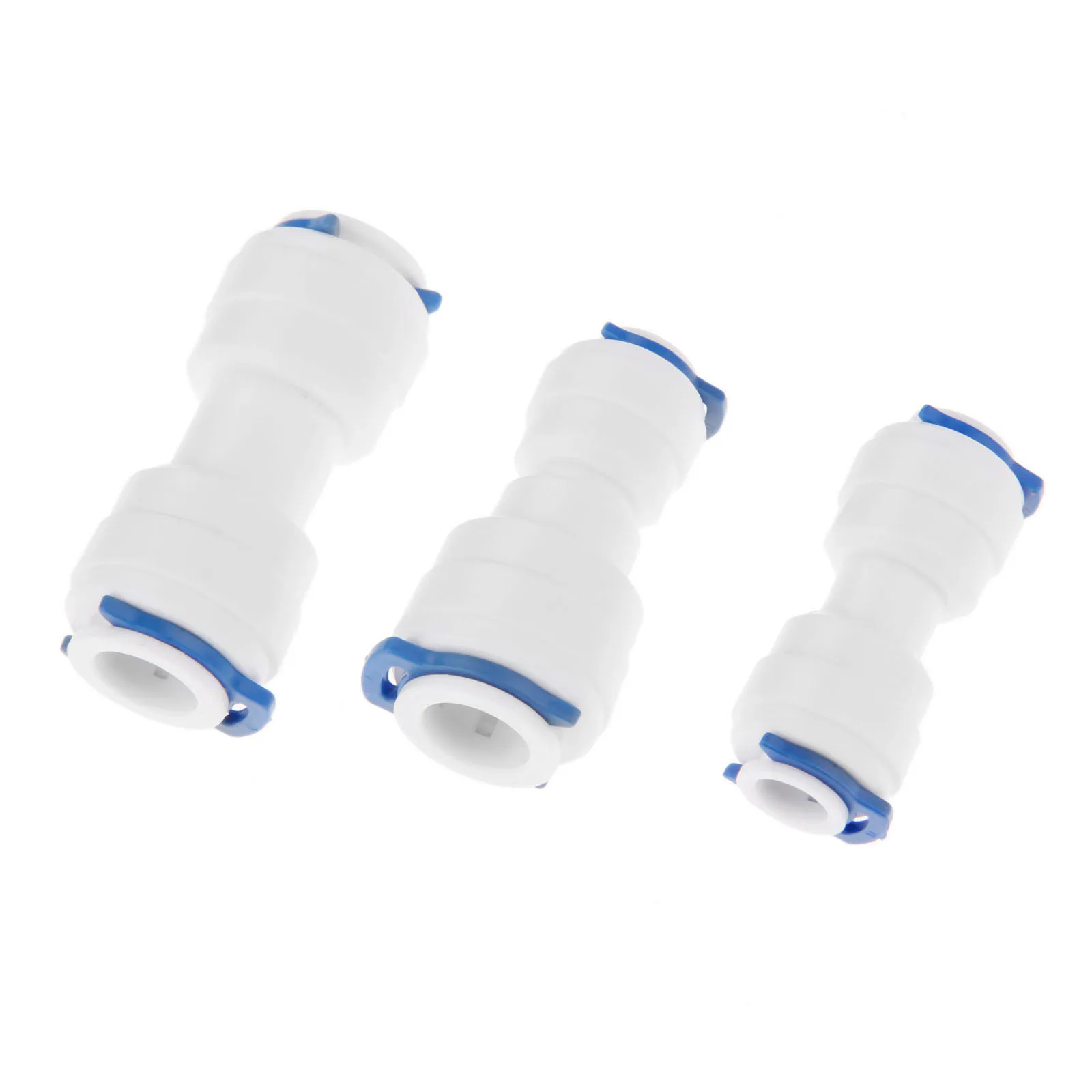 5Pcs 1/4" 3/8" OD Straight Equal Union Fitting Connection for Water Filters / RO System Quick Fitting Reverse Osmosis Connector