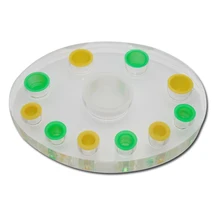 Овальный Акрил чернильница для тату прозрачного хрусталя Перманентный макияж Пигментные чашки крышки для хранения Подставка для баночек и флаконов подставка для держателя