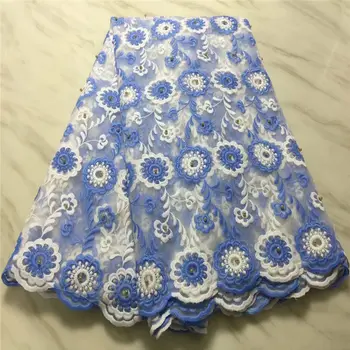 

High Quality African Lace Fabric 2019 Latest French Milk Silk Lace With Beads African Mesh Lace Fabric For Nigerian Party Dress