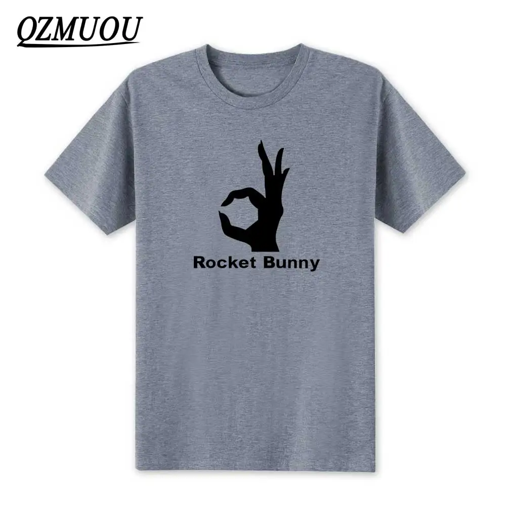 Новинка, модная брендовая крутая футболка rocket bunny, топы и футболки, мужские летние футболки с коротким рукавом и круглым вырезом, хлопковые футболки, размер XS-XXL