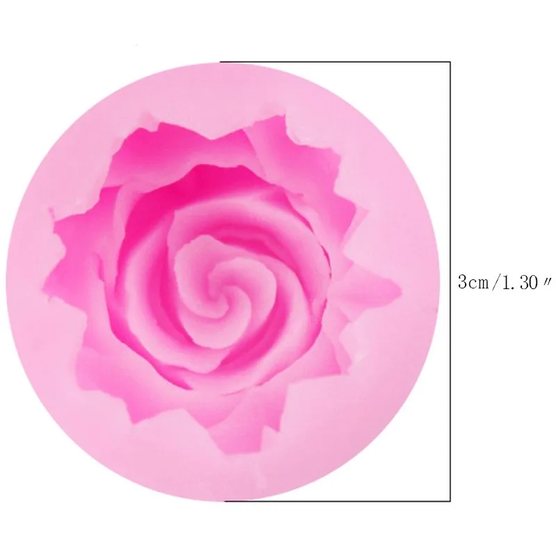 3D Rose Flower Shape Silicone Soap Mold Form Chocolate Cake Mold Handmade Diy Cake Fondant Decoration Soap Making Silicone